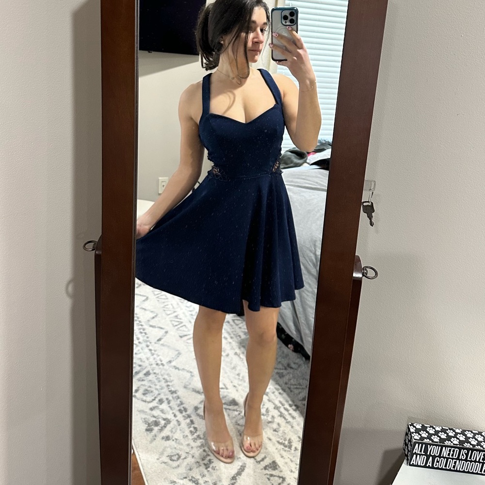 Blue dress